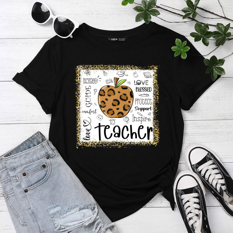 Back To School Teacher Life Apple Leopard Teacher Women Gift PC 1