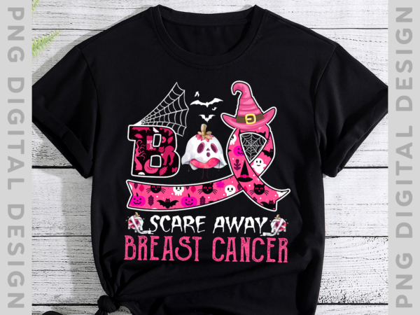 Boo scare away breast cancer halloween t-shirt, october breast cancer awareness month, halloween gift th