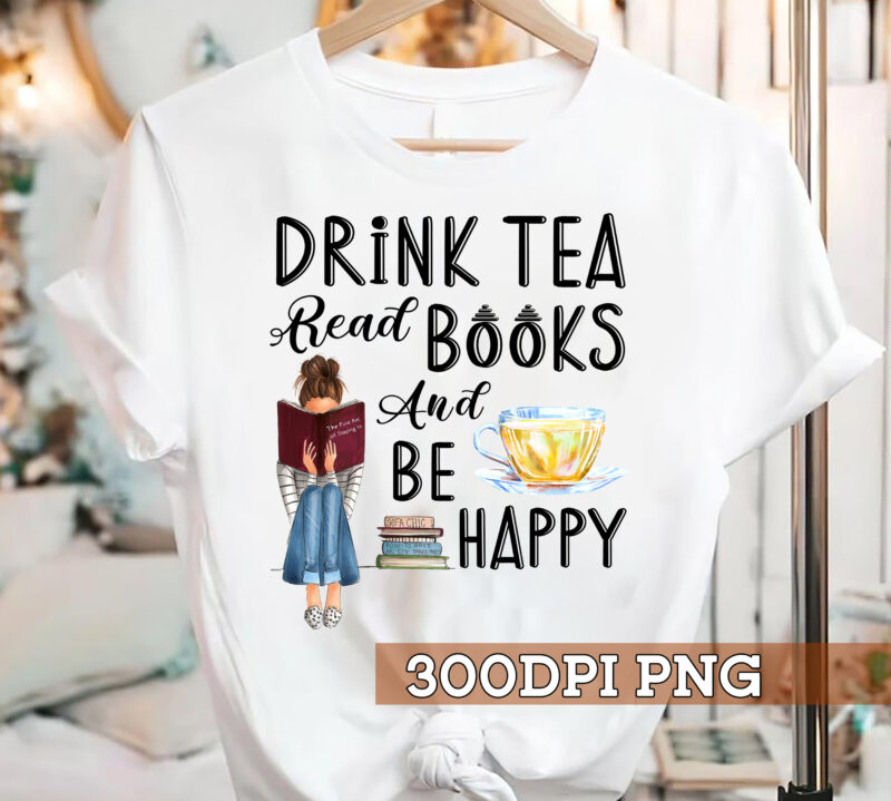 Book Lover PNG File For Shirt