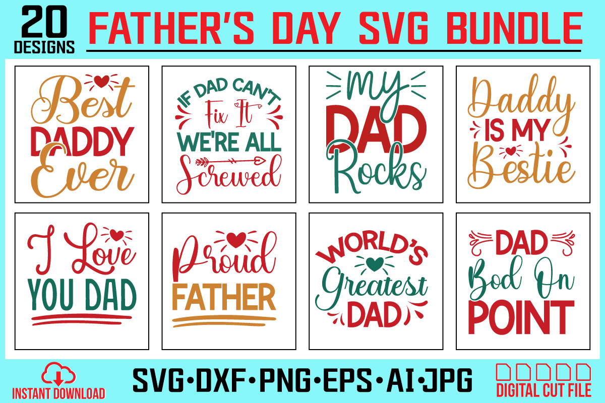 Father's Day SVG Bundle,Dad Svg Bundle, Father's Day Svg, Png Bundle ...