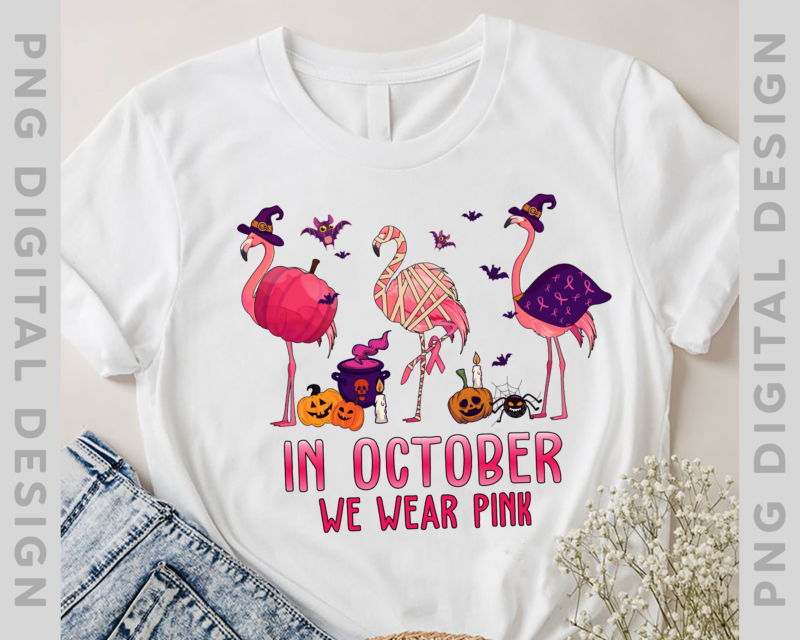 Cancer Support Shirt, Breast Cancer Awareness Shirt, In October We Wear Pink TShirt TH