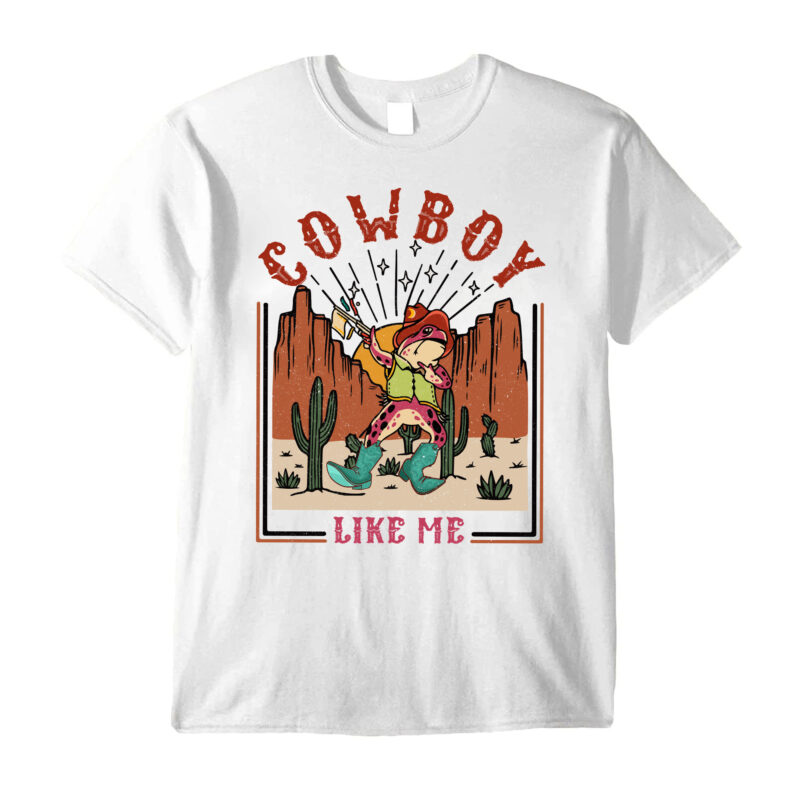 Cowboy Like Me Frog T-Shirt PC