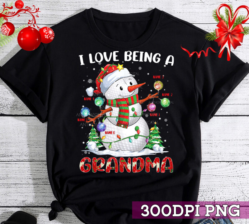 Custom Golf Snowman Christmas Pajama Sport Ball Men Women Kid T-Shirt, Golf Christmas, Funny Snowman TC