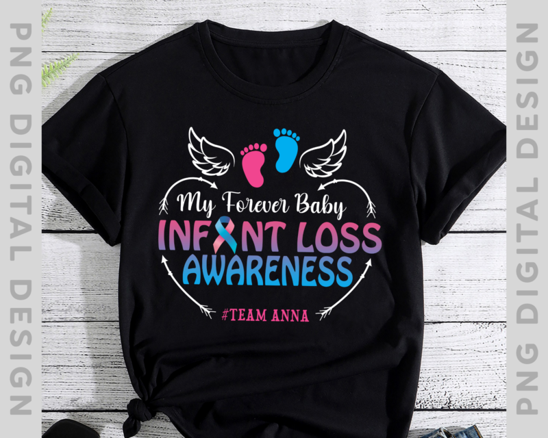 Custom Infant Loss Awareness Shirt, Pink Blue Ribbon My Forever Baby Loss Gift, Angel Baby Memorial Gift for Parents, Infant Loss Awareness PH