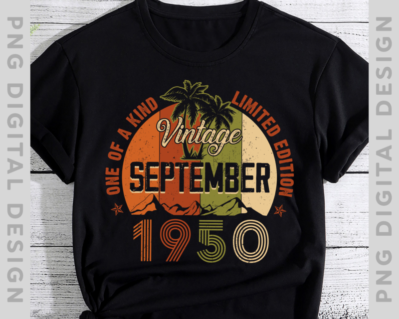 Customised September Birthday PNG File For Shirt, Vintage Birthday Gift, Grandpa Dad Birthday Gift, Gift For Him, Instant Download HH