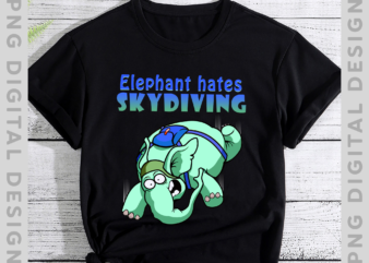Elephant Skydiving Suits For Men, Parachute Skydive Gear Gifts elephant T-Shirt TH