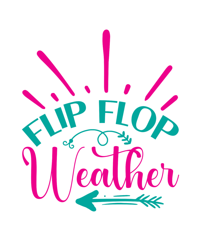 Flip Flop Weather vector t-shirt