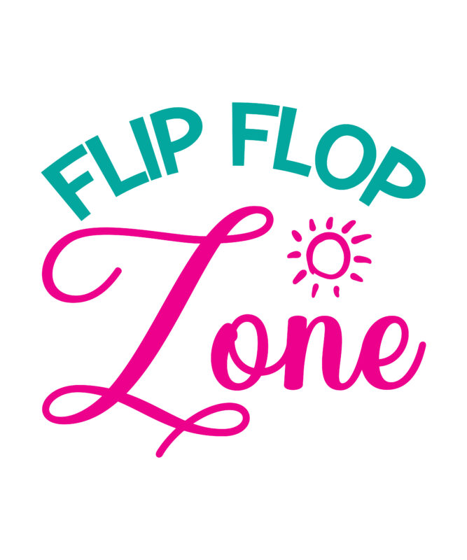 Flip Flop Zone vector t-shirt