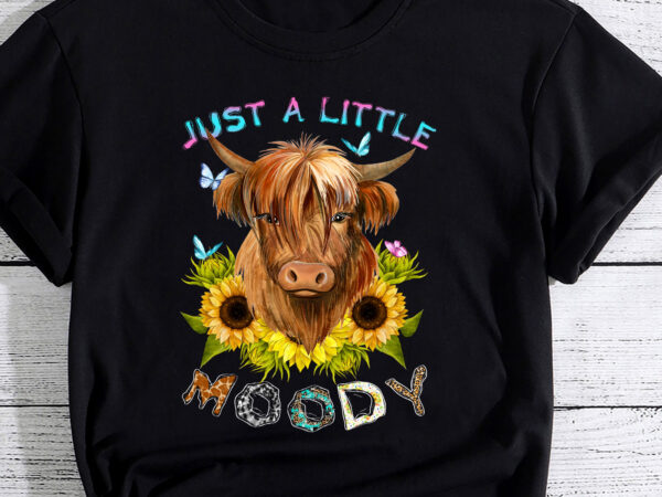 Funny cow just a moody cow tee funny cow lover cute cow pc t shirt graphic design