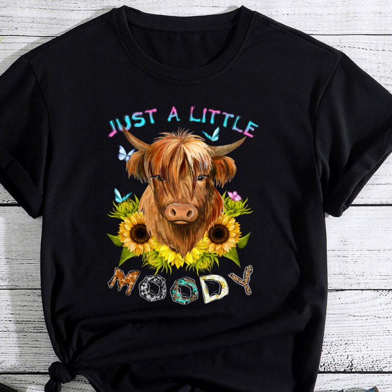 Funny Cow Just a Moody Cow Tee Funny Cow Lover Cute Cow PC