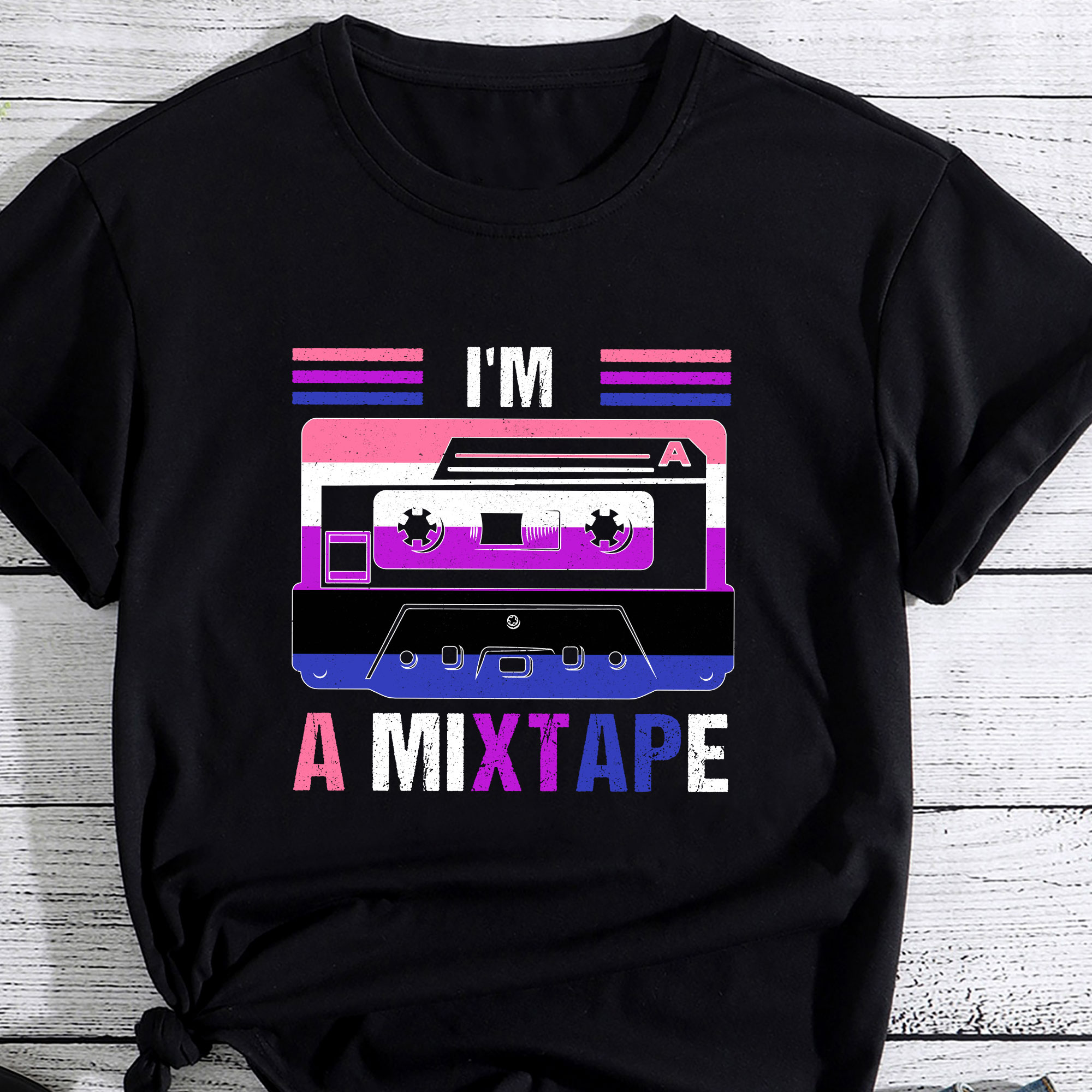 Genderfluid Pride Flag LGBTQ Month Non Binary I_m A Mixtape PC - Buy t ...