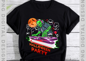 Halloween Party DJ Skeleton Shirt DJ Deep House Music Professional DJ Shirt, Halloween Gift TH