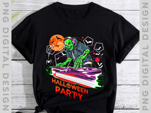 Halloween party dj skeleton shirt dj deep house music professional dj shirt, halloween gift th graphic t shirt