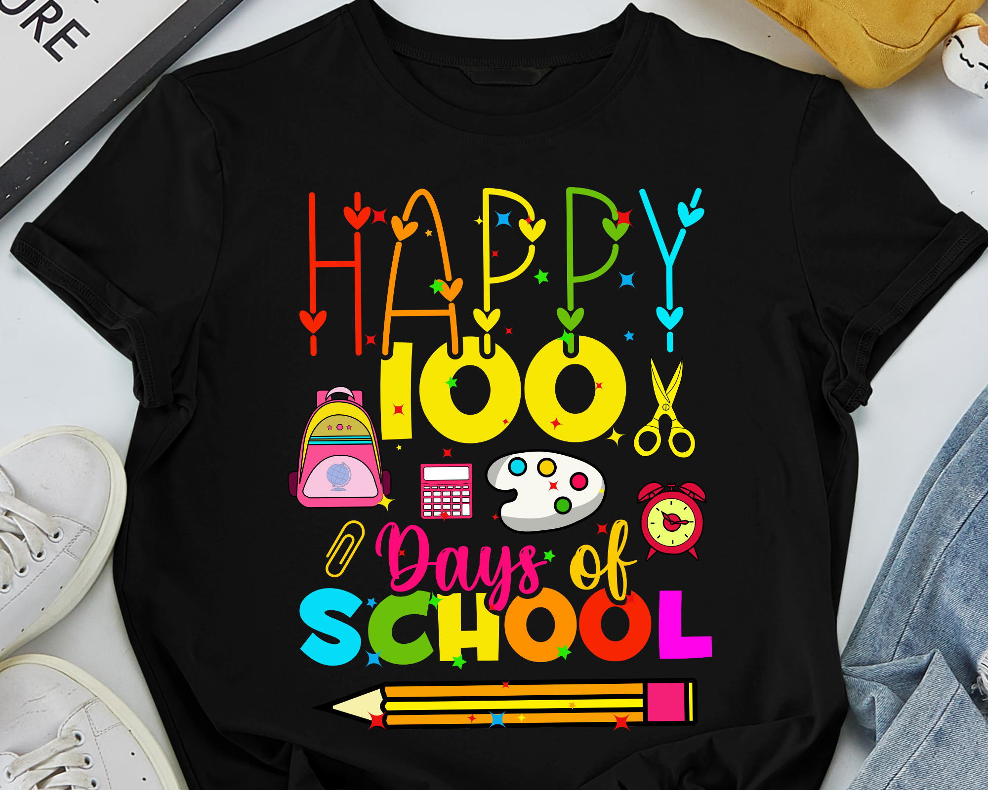 Happy 100days of school - Buy t-shirt designs