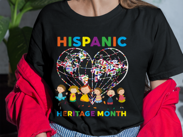 Hispanic heriatge month png file for shirt, hispanic flag earth design, latina shirt design, mexican gift, instant download hh