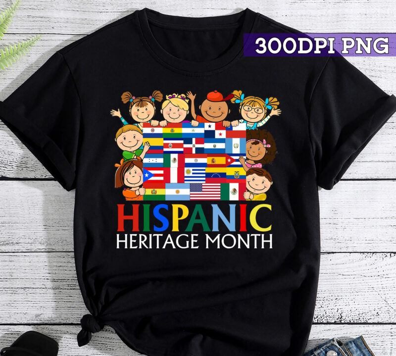 Hispanic Heritage Month Shirt Kids Boy Girl Toddler Latino T-Shirt PC