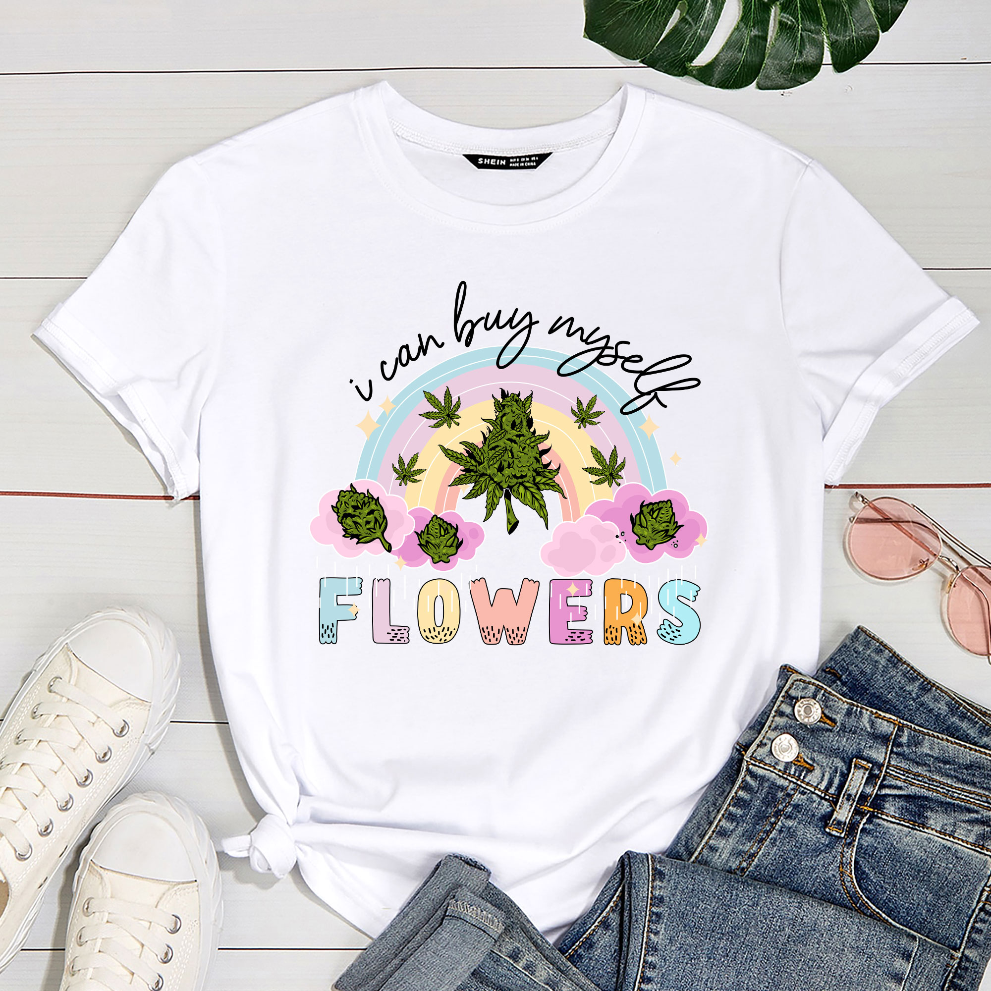 I can Buy Myself Flowers Weed T-Shirt PC - Buy t-shirt designs