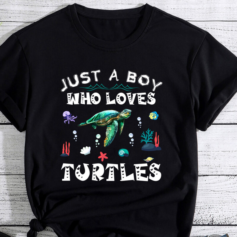 Just A Boy Who Loves Turtles Lover Gifts Sea Ocean Turtle PC