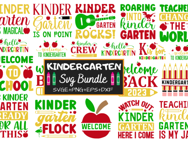 Kindergarten svg bundle t shirt vector art