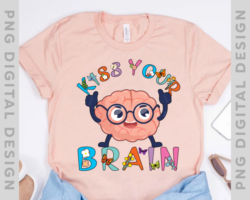 Kiss Your Brain Shirt,Mental Health Matters, Sped Teacher Tee,Mental Health Shirt,Walnut Brain Tee,Mental Health Gift, Funny Teacher Shirt PH