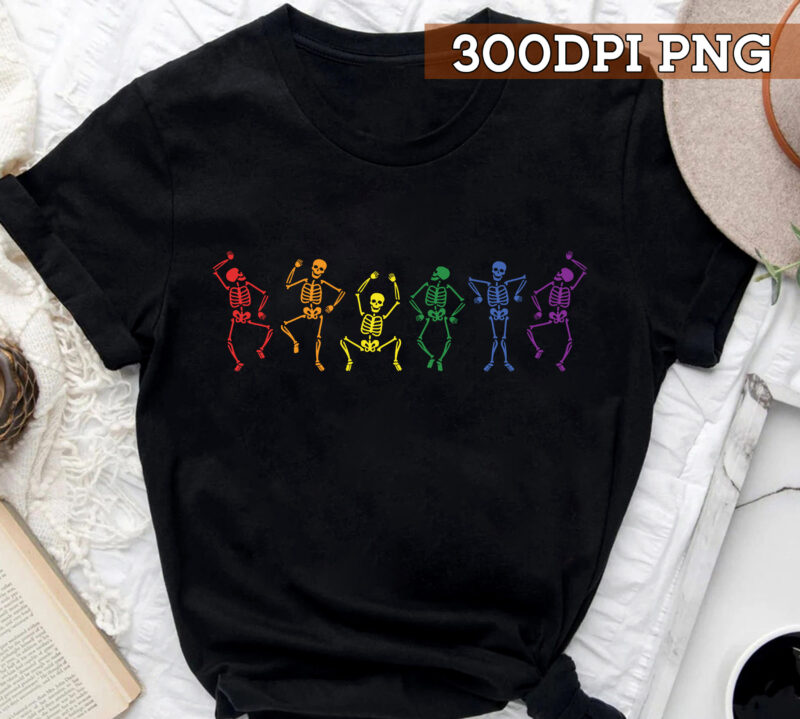 LGBT Pride PNG File For Shirt, Skeleton LGBT Pride Flag, Bisexuality Design, Bi Pride, Gay Lesbian Gift, Equality Digital Download HC