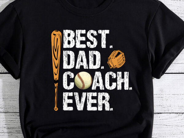 Mens best dad coach ever baseball patriotic for father_s day t-shirt pc