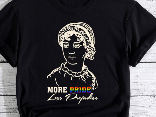 More pride less prejudice lgbt gay pride month pc t shirt designs for sale