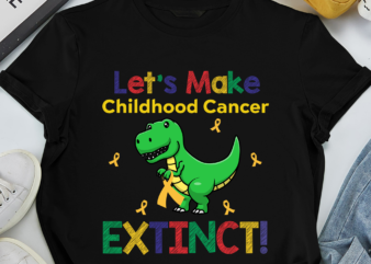 PNG File – Childhood Cancer Awareness Shirt, Dinosaur Shirt, Cancer Survivor Shirt, Gold Ribon, Gift For Son, Digital Download HH