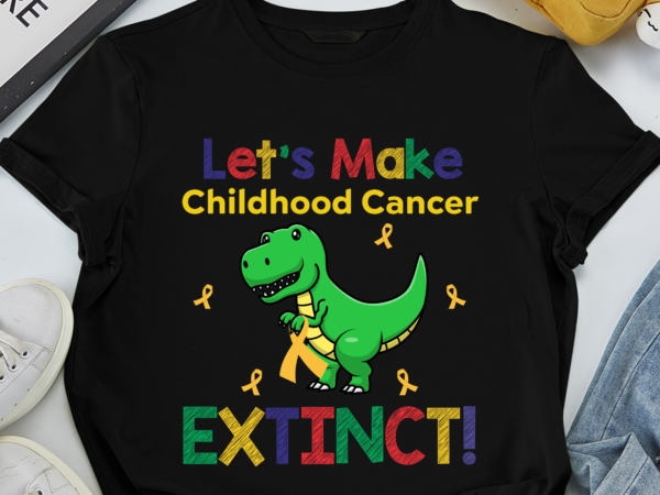 Png file – childhood cancer awareness shirt, dinosaur shirt, cancer survivor shirt, gold ribon, gift for son, digital download hh t shirt illustration