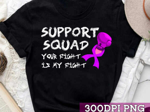 Pancreatic cancer support squad pancreatic cancer awareness nc t shirt illustration