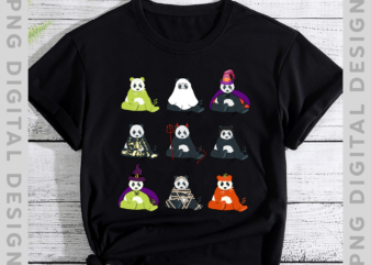 Panda Horror Halloween Shirt, Panda Horror Shirt, Panda Halloween Shirt, Halloween Gift TH t shirt illustration
