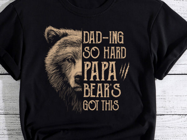 Papa bear funny fathers day gift pc t shirt illustration