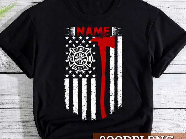 Personalized firefighter shirt customized firefighter gift thin red line fire axe firefighter name tshirt firefighting t shirt pc