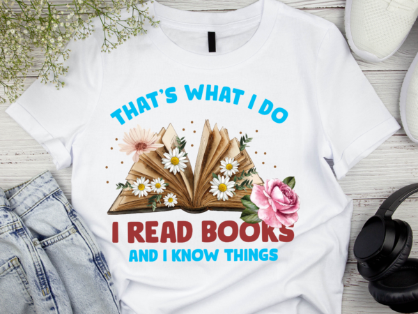 Rd back to school i read books and i know things book lovers-1 t shirt design online