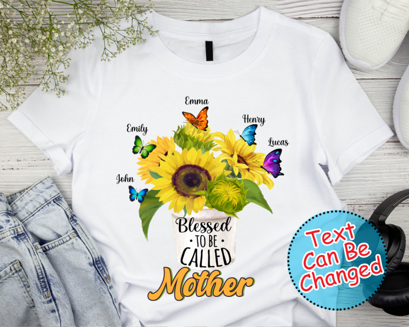 RD Clameraaz Personalized Blessed To Be Called Nana Grandma Mom T-Shirt