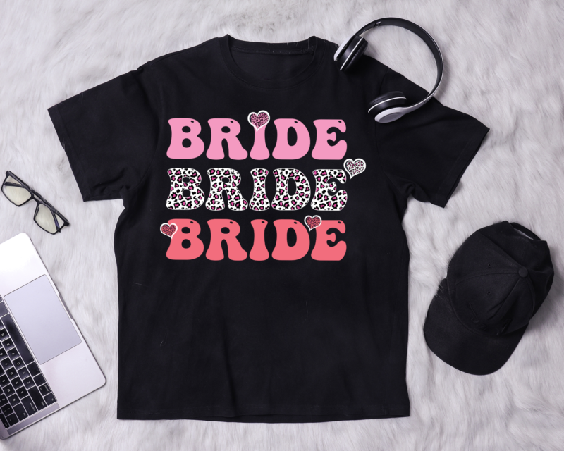 RD Leopard Bride Bridal Shower Bride To Be Bachelorette Party T-Shirt ...