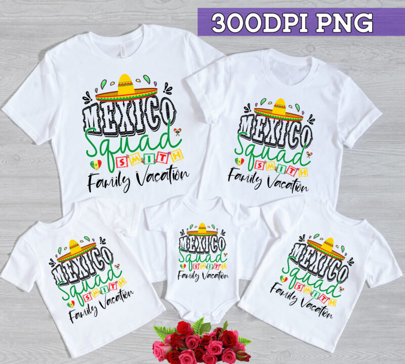 RD Mexico Squad Custom Name Family Vacation, Mexico Squad Shirt, Mexico Trip Shirt, Mexico Crew