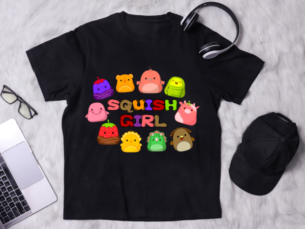 Rd squish girl shirt, squishmallow shirt, cute squishmallow girl shirt, squishmallows lover gift, birthday gift, gift for girl t shirt design online