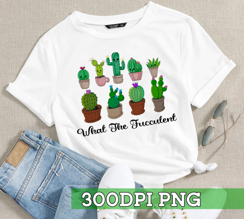 RD What The Fucculent Funny Succulents