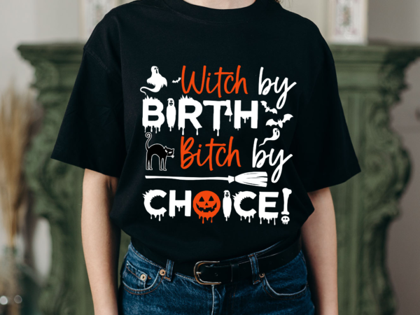 Rd witch by birth bitch by choice t-shirt