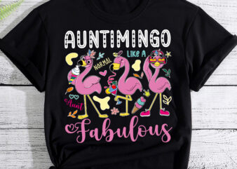 RD Womens Auntimingo Like A Normal Aunt – Funny Flamingo lovers
