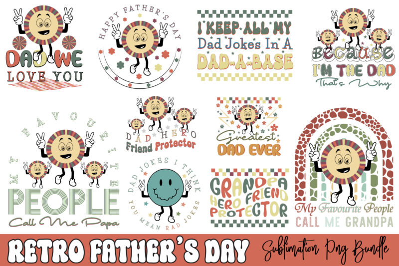 Retro Father’s Day Sublimation Bundle