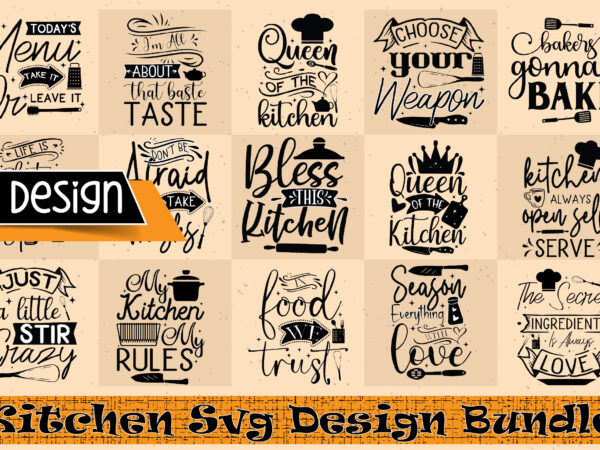 Kitchen svg design bundle