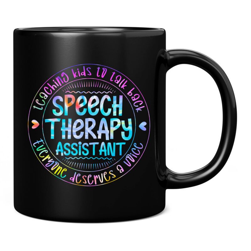 Speech Language Pathologist Speech Therapy Assistant Tie Dye T-Shirt PC