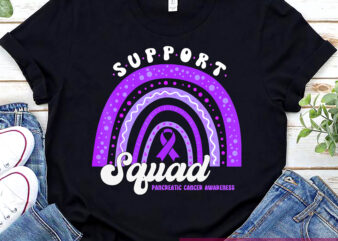 Support Squad Cancer Pancreatic Cancer Awareness Rainbow NC
