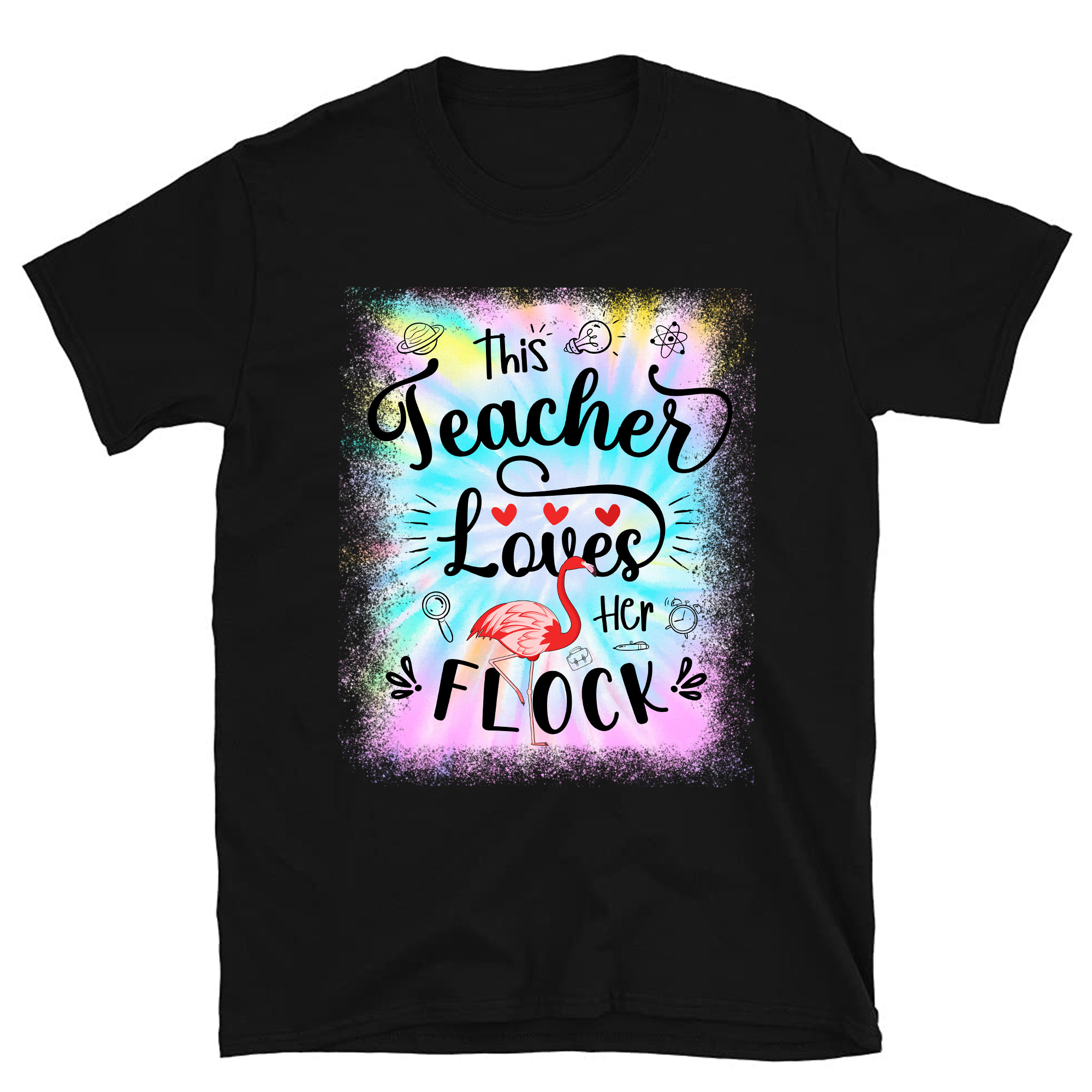 This Assistant Principal Loves Her Flock Flamingo Teacher T-Shirt PC ...