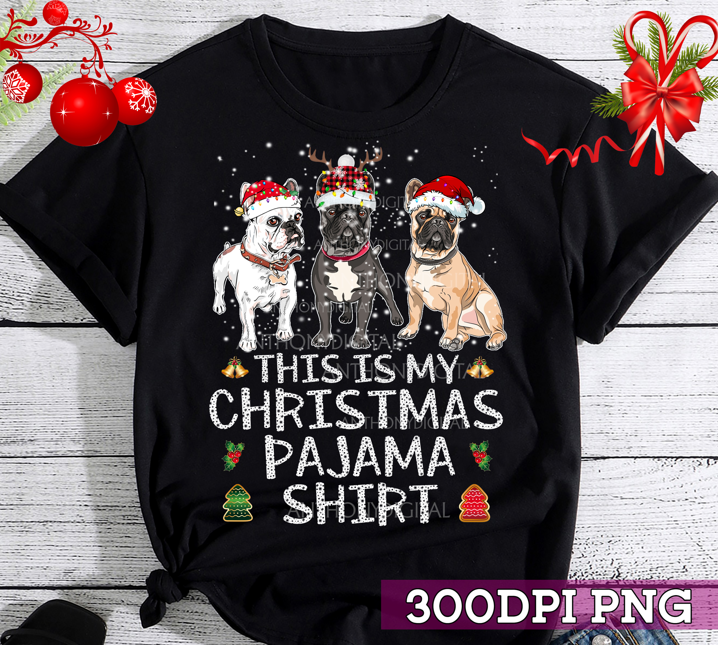 French bulldog christmas outlet pajamas