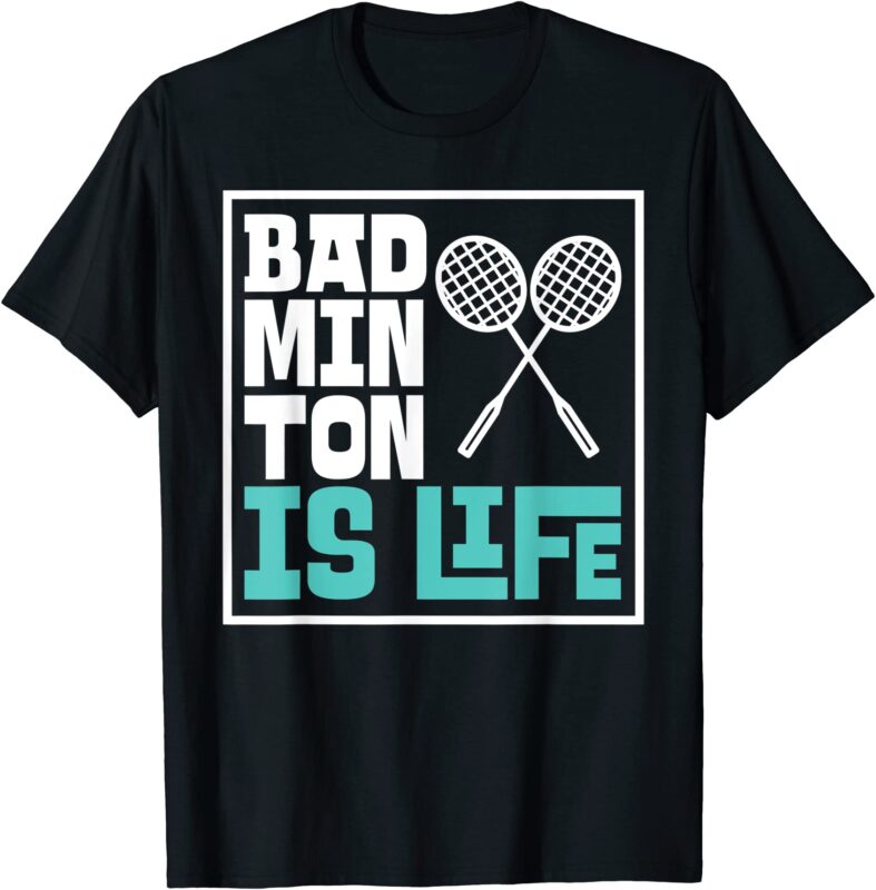 15 Badminton Shirt Designs Bundle For Commercial Use, Badminton T-shirt ...