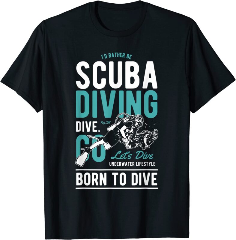 15 Scuba Diving Shirt Designs Bundle For Commercial Use, Scuba Diving T ...