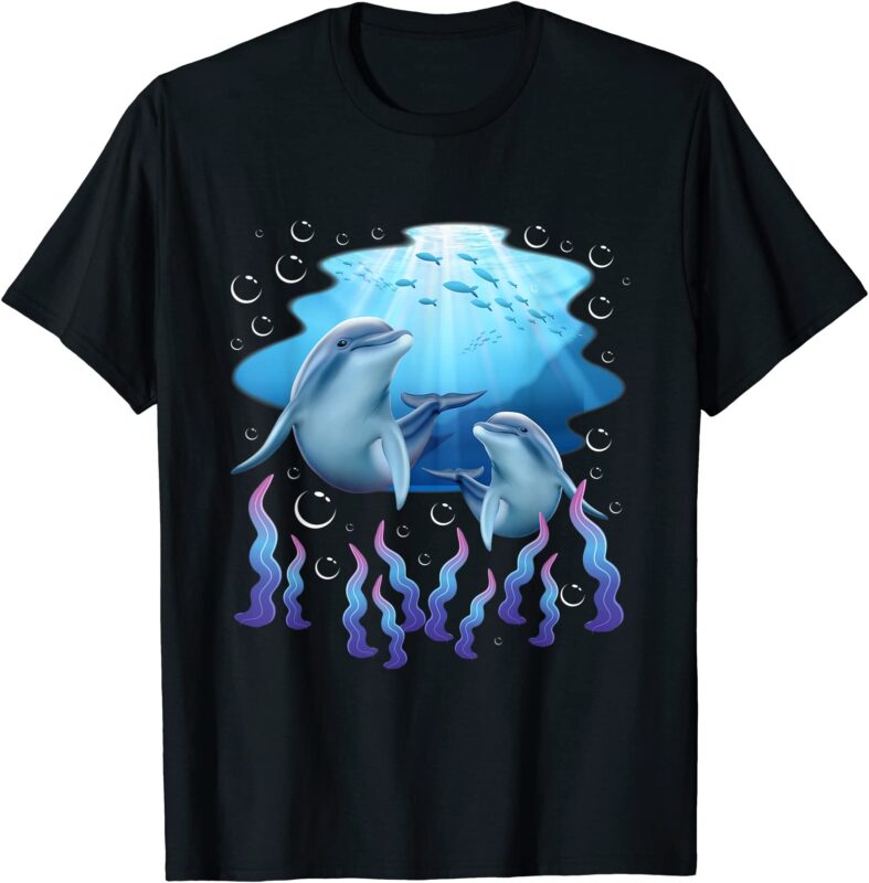 15 Dolphin Shirt Designs Bundle For Commercial Use, Dolphin T-shirt ...